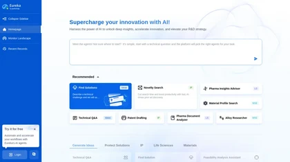 Patsnap Eureka website image