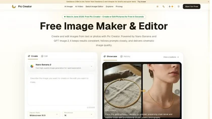 PicCreator AI website image