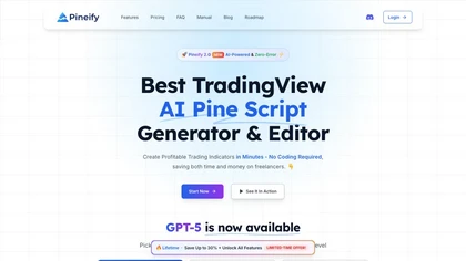 Pineify AI website image