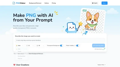 PNGMaker website image