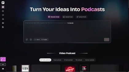 PodcastorAI website image