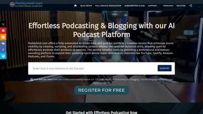 PoddyHost.com website image