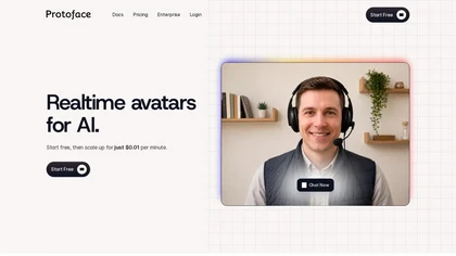 Protoface website image