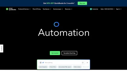 Quickbooks - intuit website image