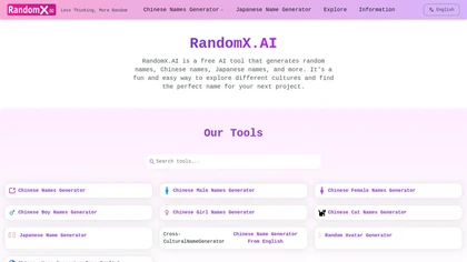 RandomX.ai website image