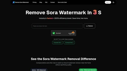 RemoveSoraWatermark website image