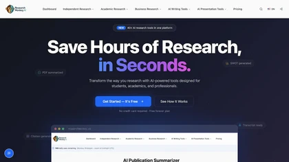 ResearchMonkey AI website image