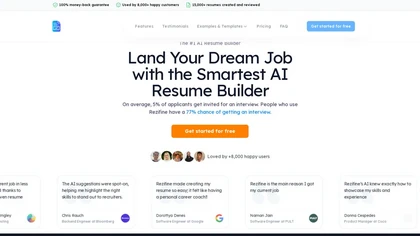 Rezifine website image
