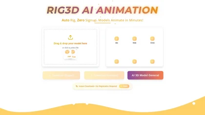 Rig3D AI website image