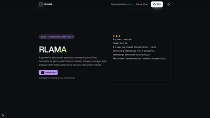 RLAMA website image