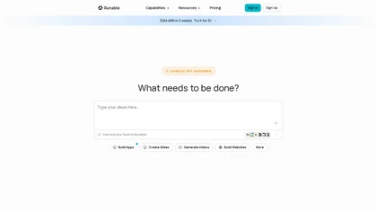Runable website image