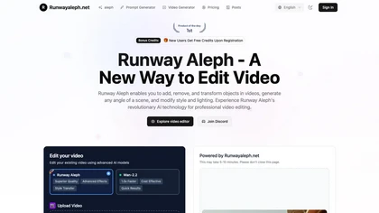 Runwayaleph.net website image
