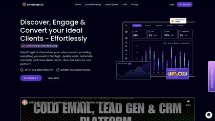 SalesTarget.ai website image