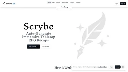 Scrybe Quill website image