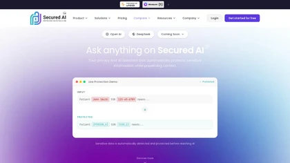 Secured AI website image
