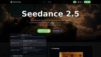 seedance.bingo website image