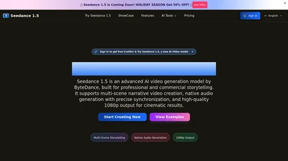 Seedance1.5 website image