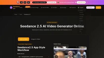 seedance-2-5 - Seedance2ai.app website image