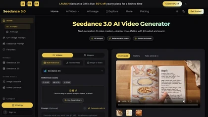 Seedance 3.0  website image