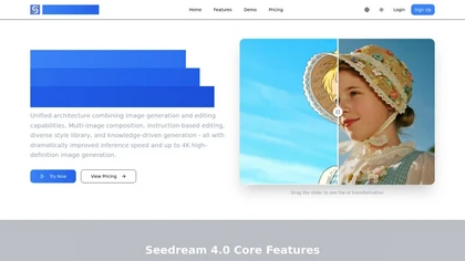 Seedream40.com website image