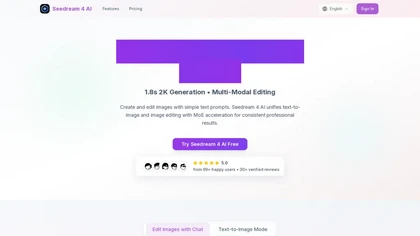Seedream4AI website image