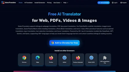 SelectTranslate website image