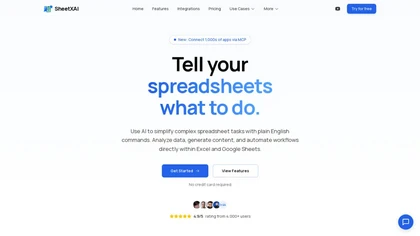 SheetXAI website image