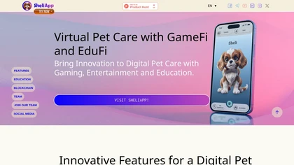SheliApp website image
