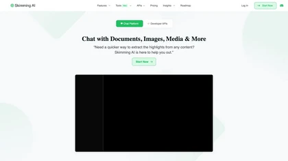 Skimming.ai website image