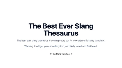 Slang Thesaurus image