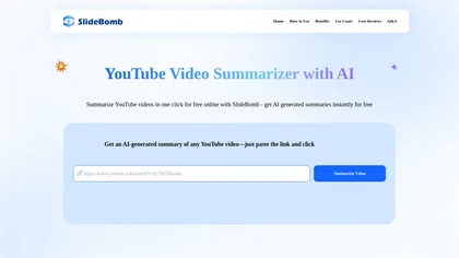 Slidebomb Summarizer AI image