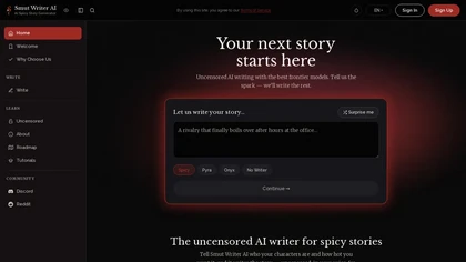 Smutwriter website image