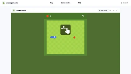 Snake Game website image
