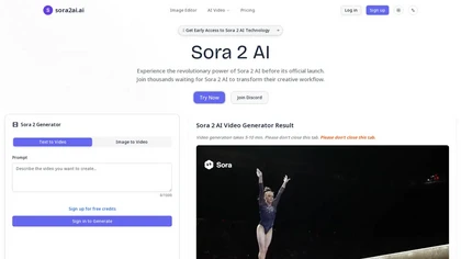 sora2ai.ai website image