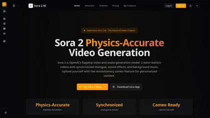 Sora2video.com website image