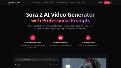 SoraShorts website image