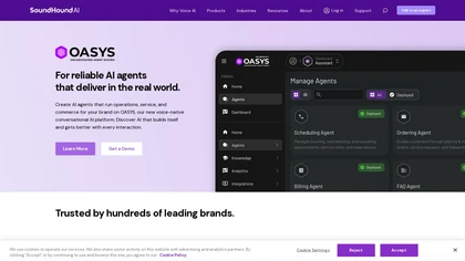 SoundHound AI website image