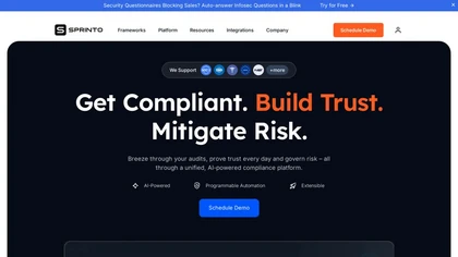 Sprinto website image
