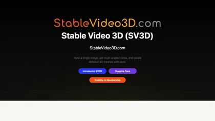 Stable Video 3D image
