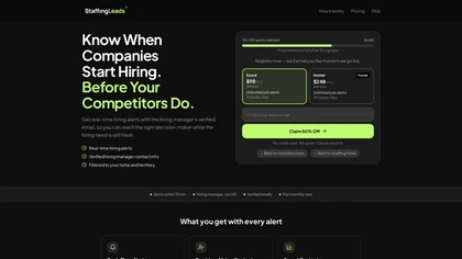 StaffingLeads website image