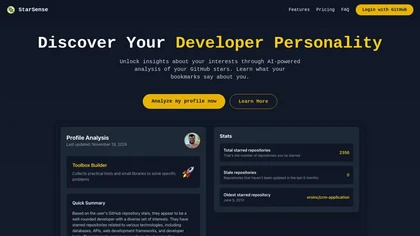 StarSense website image
