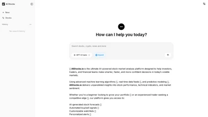 StocksAI.io website image