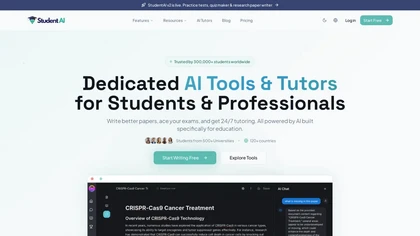 StudentAI website image