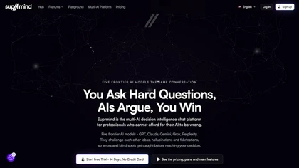 Suprmind.ai website image