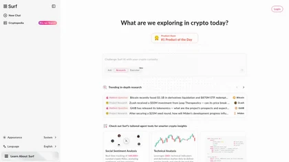 Surf website image