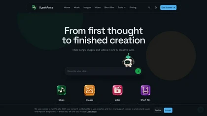 Synthpulseai website image