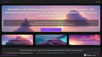 TavonnAI website image