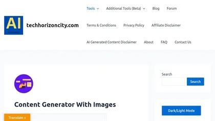 TechhorizonCity Content & Image Generator image