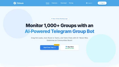 Telegram Group Bot website image