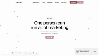 Tenet  website image